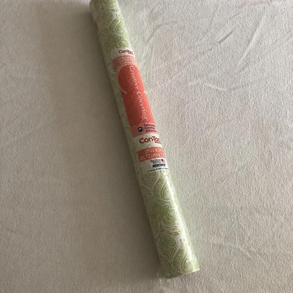 Creative Concepts decorative contact paper self adhesive shelf liner Light Green